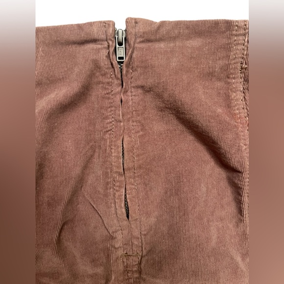 Free People Women’s Back Zip Corduroy Mini Skirt - Size 2 - Picture 5 of 10